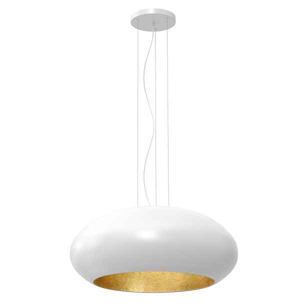 Luminex Závěsná lampa Compo Ø70 cm bílo-zlatá 1xE27 15W IP20