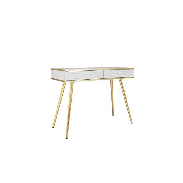 MASSENO KONZOLOVÝ STOLEK VENEZIA, 102/80/50 cm se zásuvkami, bílý