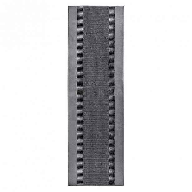 Šedý běhoun Hanse Home Monica, 80 x 200 cm