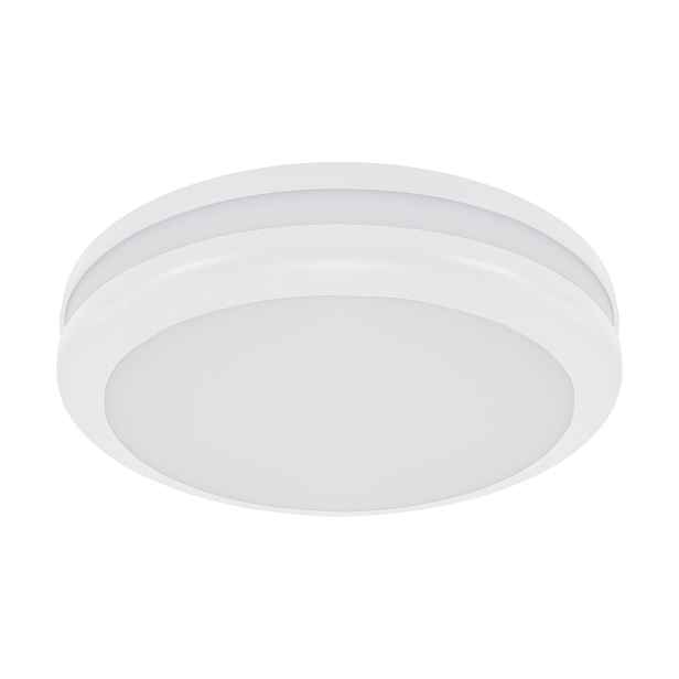 Stropní Svítidlo venkovní Struhm Birma Ø30 cm 2xE27 18W IP54 bílý kulatý