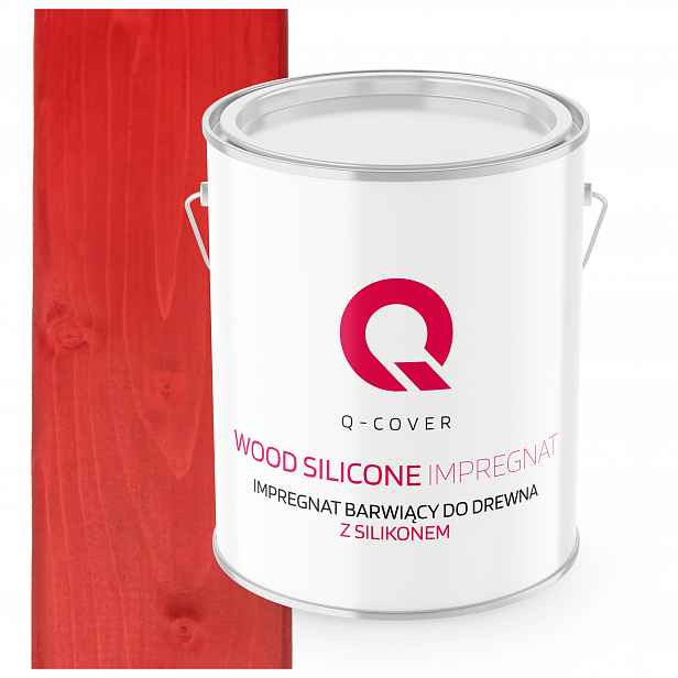 Impregnační Nátěr Na Dřevo S Ochranným Silikonem, Barva Trvalá, Červená, 2,5 L