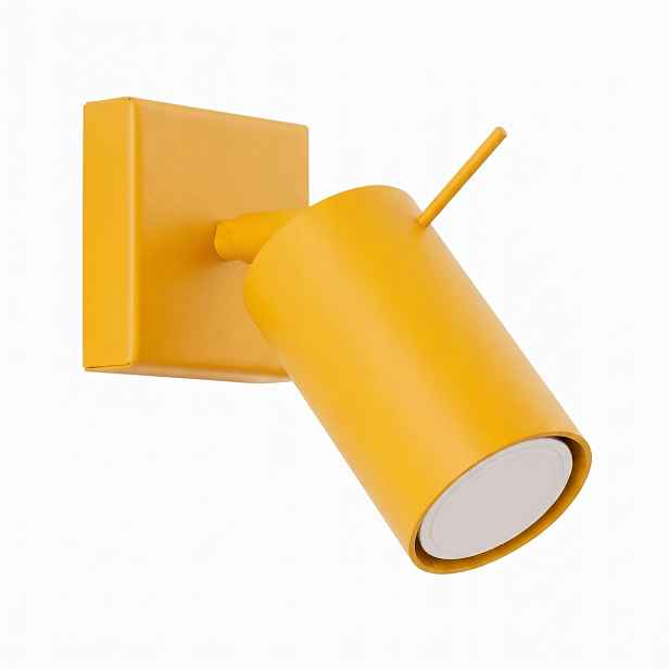 Nástěnná lampa tuba Žlutá pohyblivá nástěnná lampa Ring Gu10 Sollux