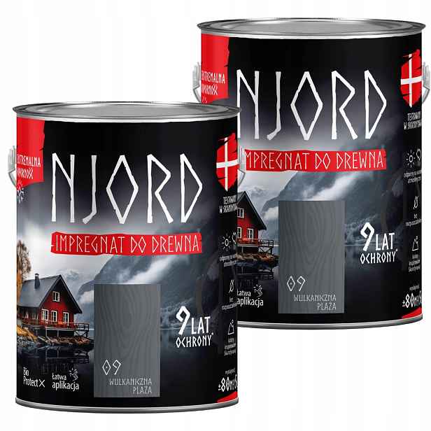 Njord Impregnat Na Dřevo 10L Vulkanická Pláž Set 2x5L