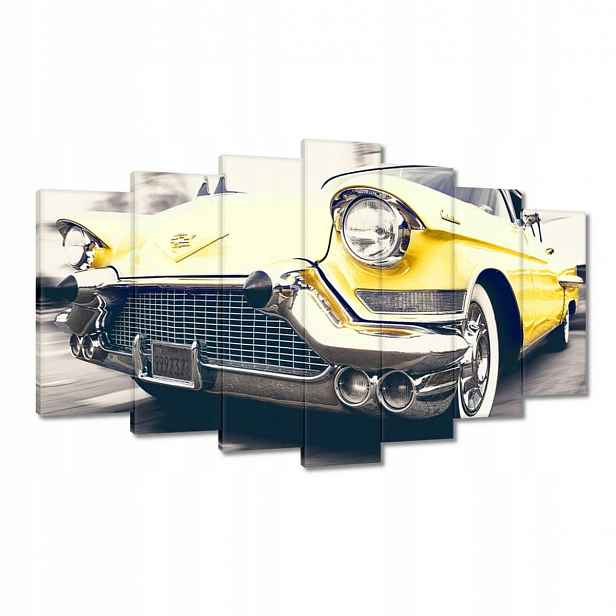 Obrazy 140x80 Žlutý Cadillac