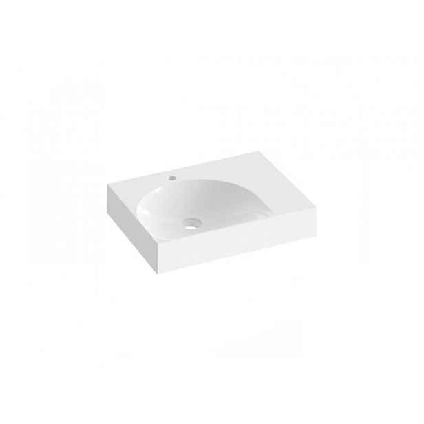 Umyvadlo Ravak Lite 60x45 cm otvor pro baterii, bez přepadu XJXP1260000
