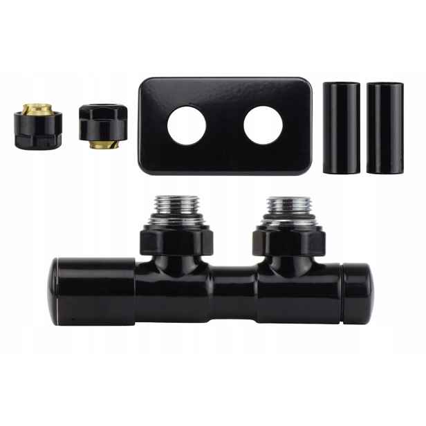 Ventil reg 50 mm Twins černý bláto levý Cu AiO r.pros