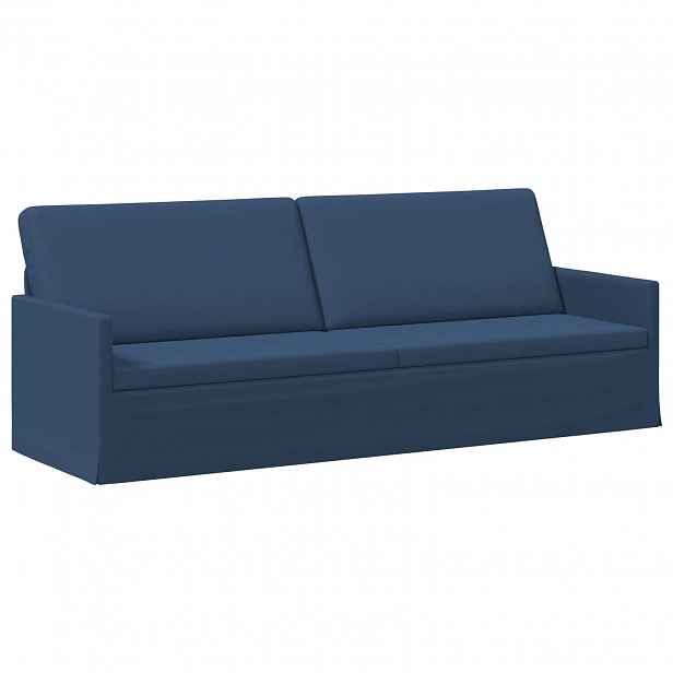 vidaXL 3-místná pohovka Modrá 220 x 81 x 82 cm Textil