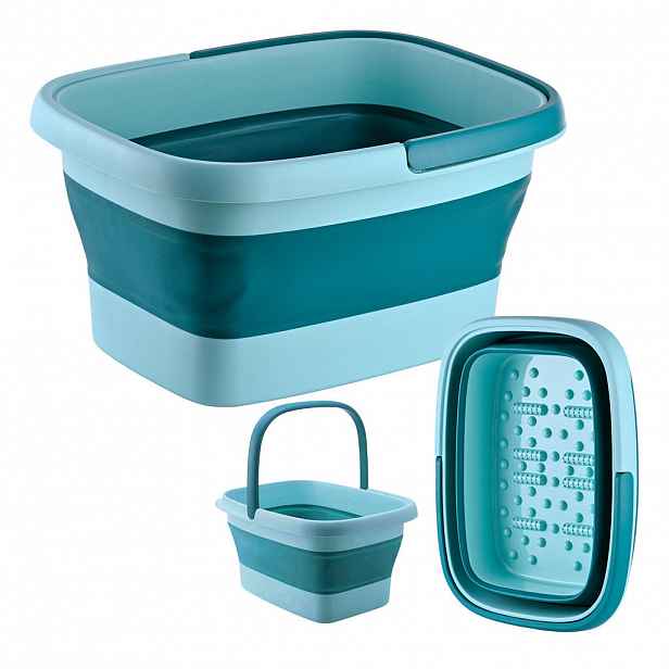 Relaxdays VANIČKA Modrá skládací plast 17 l