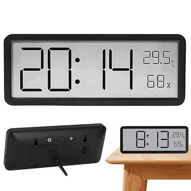 Hodiny Digitální Digitální LCD stojící nástěnný vlhkoměr s teploměrem Usb