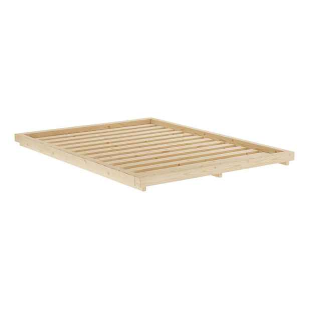 Dvoulůžková postel z borovicového dřeva s roštem 140x200 cm v přírodní barvě Dock – Karup Design