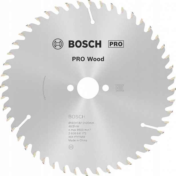 Pilový kotouč pro kotoučovou pilu 160x20/16x1,8 mm 48 Optiline Wood Bosch