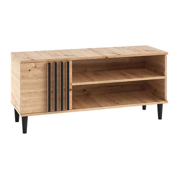 MASSENO TV STOLEK ARTIANO, 120/54/40 cm, dub Artisan