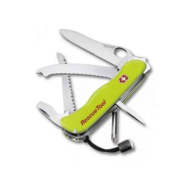 nůž 15-funkcí RESCUE TOOL, zelený 111mm, VICTORINOX