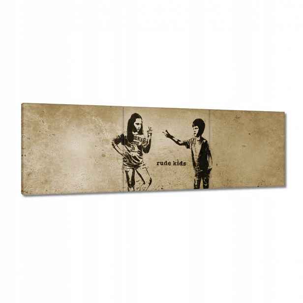 Obrazy 120x40 Banksy Nezbedné děti