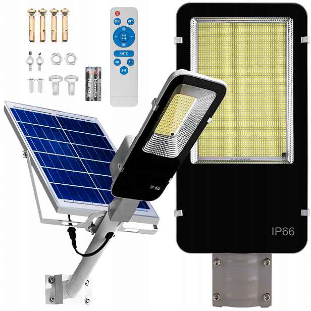 Solární Lampa Pouliční Led 2000W Senzor Soumraku Zahradní Lampa Výkonná