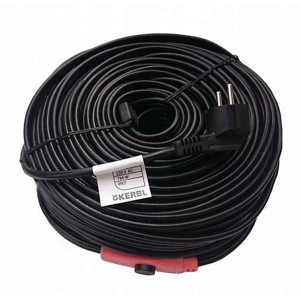 Topný kabel, topný kabel 49 m s termostatem