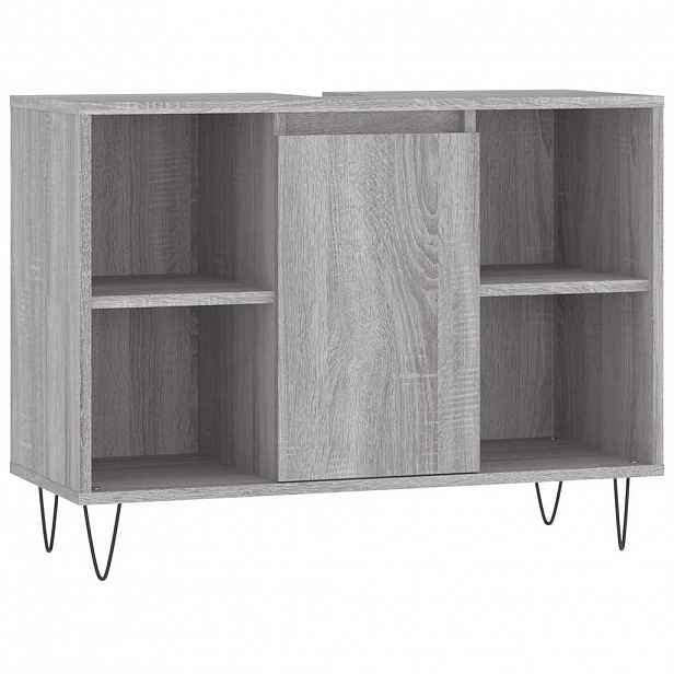 vidaXL Koupelnová skříňka šedá sonoma 80 x 33 x 60 cm kompozitní dřevo