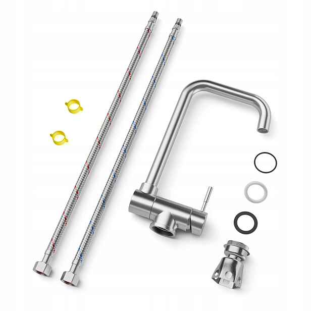 Kuchyňská Baterie Inox 330 MM Sklopná Pod Okno