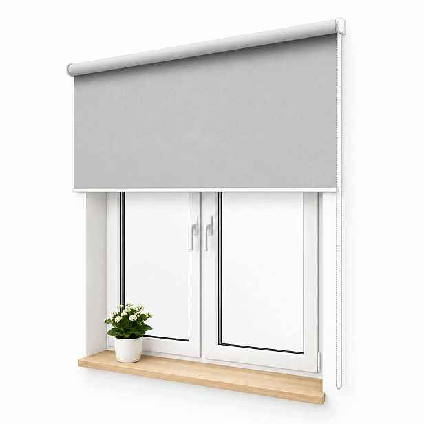 Stropní nástěnná roleta Nova termo zatemňovací 100% stříbrná 100 x 240 cm