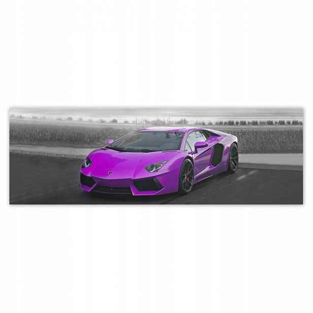 Plakáty 200x66 Růžové sportovní auto