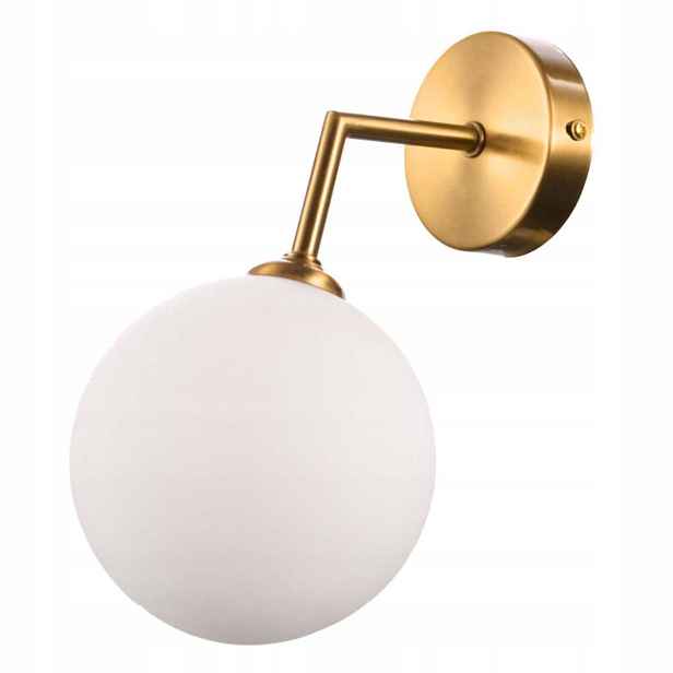 Nástěnné svítidlo Dorado 1xG9 zlaté s mléčnou koulí Light Prestige