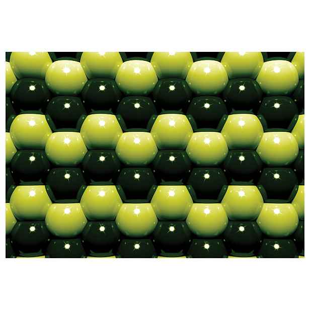 Vliesová fototapeta Geometrické zelené hexagony 312x219 lepidlo