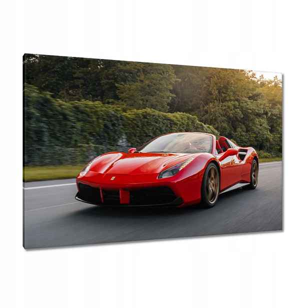 Obrazy 120x80 Červené Ferrari Cesta