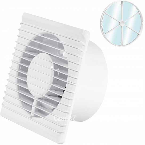 Ventilátor S Zpětným Ventilem Časový Spínač Senzor Vlhkosti Fi 125