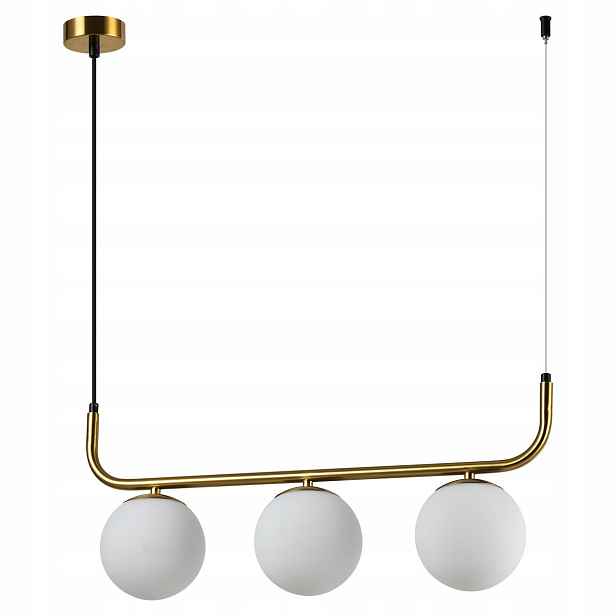 Závěsná lampa Alisa zlatá 3xE14
