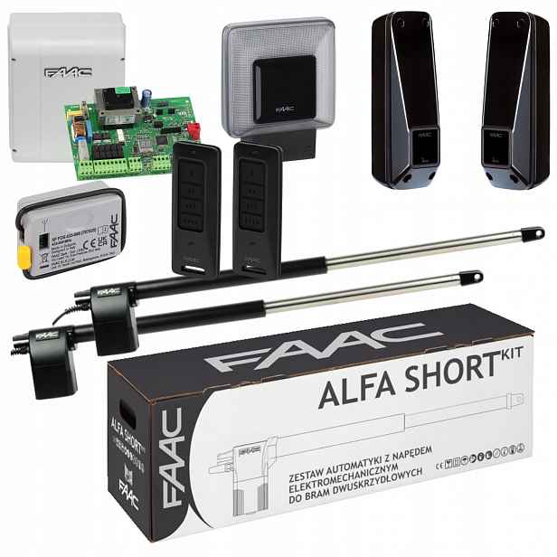 Faac Alfa Short Lampa Xled Pilot XT4FDS 2ks Pohon dvoukřídlé brány