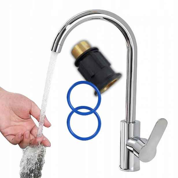 Kuchyňská baterie Kran Nerezová ocel 360 Otočná