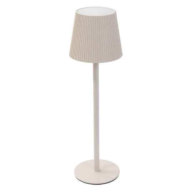 ML-DESIGN BEZDRÁTOVÁ stolní LED lampa s dotykovým ovládáním, krémová, Ø 10 x 36 cm, teplá bílá, stmívatelná