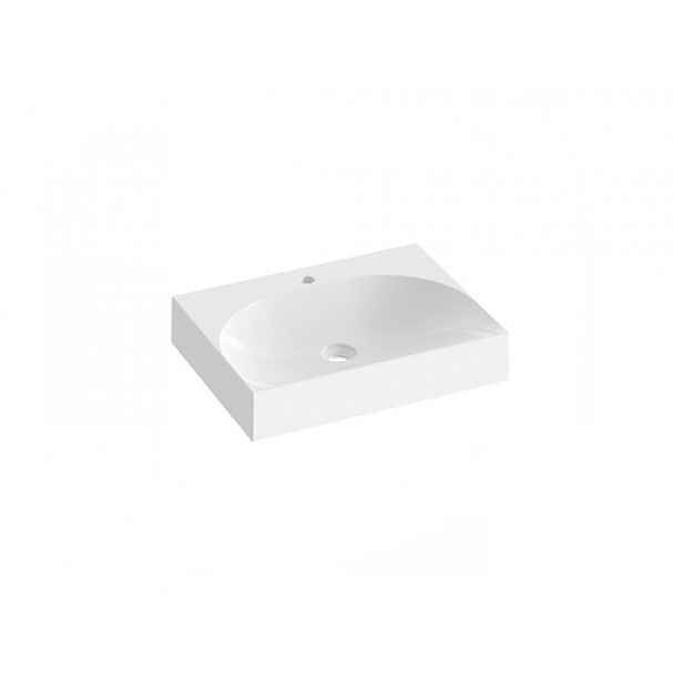 Umyvadlo Ravak Lite 60x45 cm otvor pro baterii, bez přepadu XJX01260004