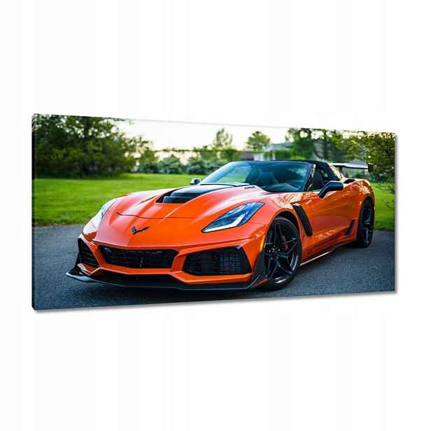 Obrazy 115x55 Oranžové auto