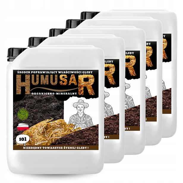5 x Organické Huminové Kyseliny Ekologické Mikoryza Trichoderma 10 L/Hektar