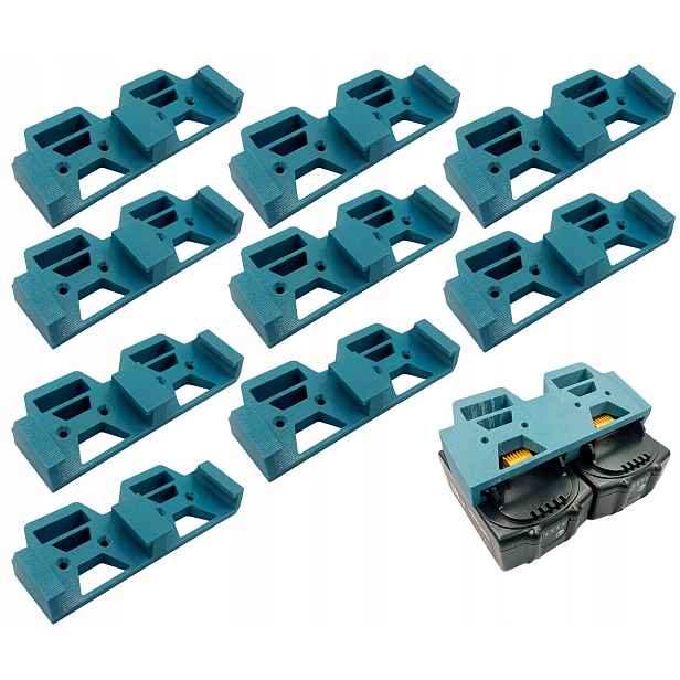 Dvojitý držák na 2 baterie je vhodný pro Makita Lxt 18V mini 10 Ks