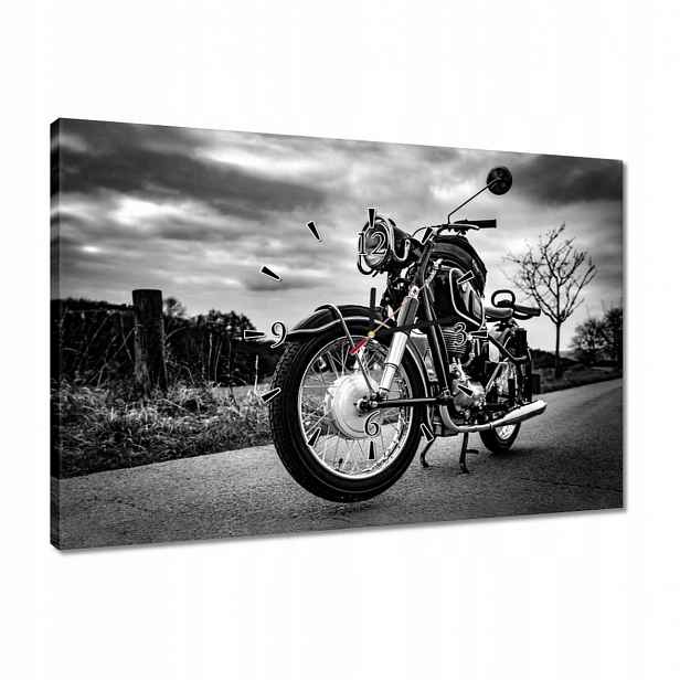 Hodiny 60x40 Klasický motocykl Bmw