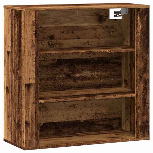vidaXL Nástěnná skříňka old wood 80 x 33 x 80 cm kompozitní dřevo