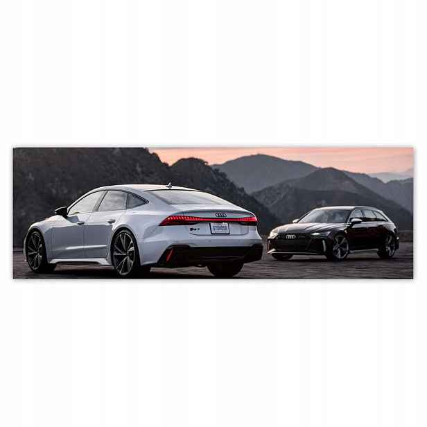 Plakáty 200x66 Bílé Audi RS7 Audice