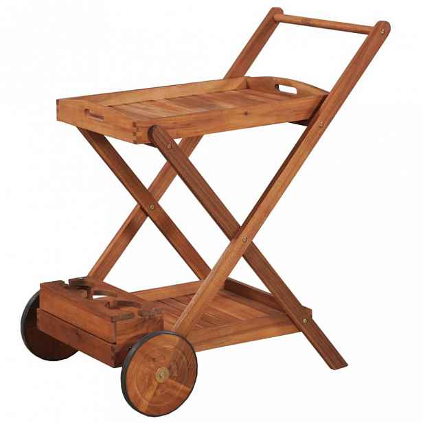 Čajový vozík akáciové dřevo