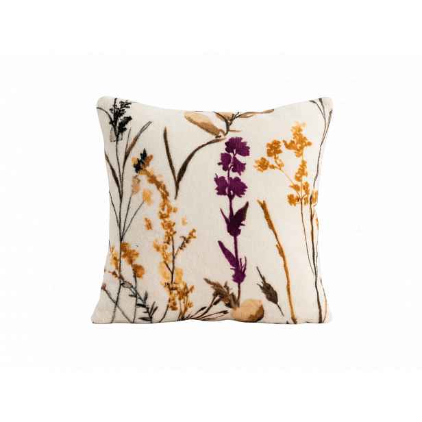 Oboustranný povlak na polštářek DUO SENSE MEADOWA 45x45 cm mikroplyš/flanel, barevný