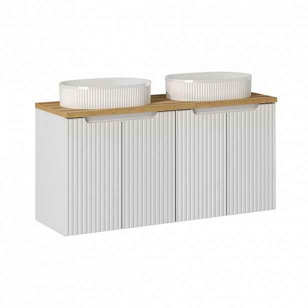 Petits-meubles DVOJUMYVADLO 120cm Riva Bílá a dřevo