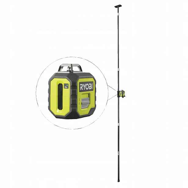Ryobi RB360GLL-K Zelený laser s teleskopickou tyčí