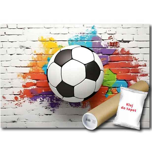 Vinylová fototapeta Míč Graffiti Cihla 152x104