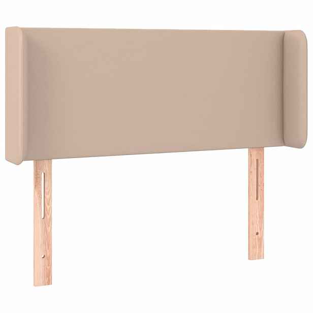 vidaXL Čelo postele typu ušák cappuccino 93x16x78/88 cm umělá kůže