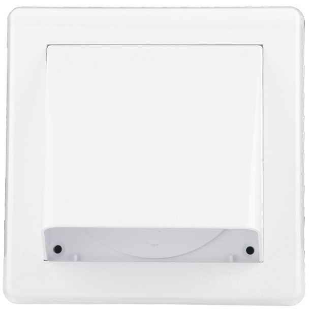 Mřížka větrací gravitační HACO VM GK 150×150/100 mm bílá