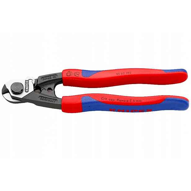 Profesionální nůžky na ocelová lana Knipex 190 mm 64 Hrc Comfort Najder