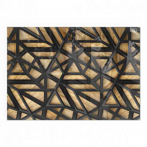 TULUP PODLOŽKA POD KRB 100x70 cm - Geometrie se dřevem