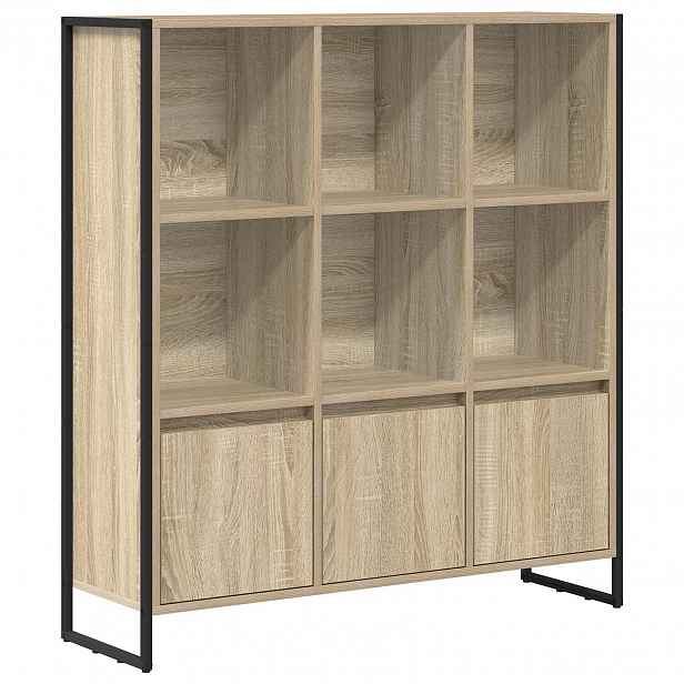 vidaXL Knihovna 99,5 x 30 x 108 cm Kompozitní dřevo Sonoma