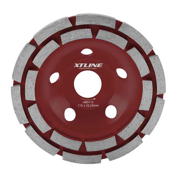 XTLINE Kotouč diamantový brusný dvouřadý | 125x5x22,2 mm